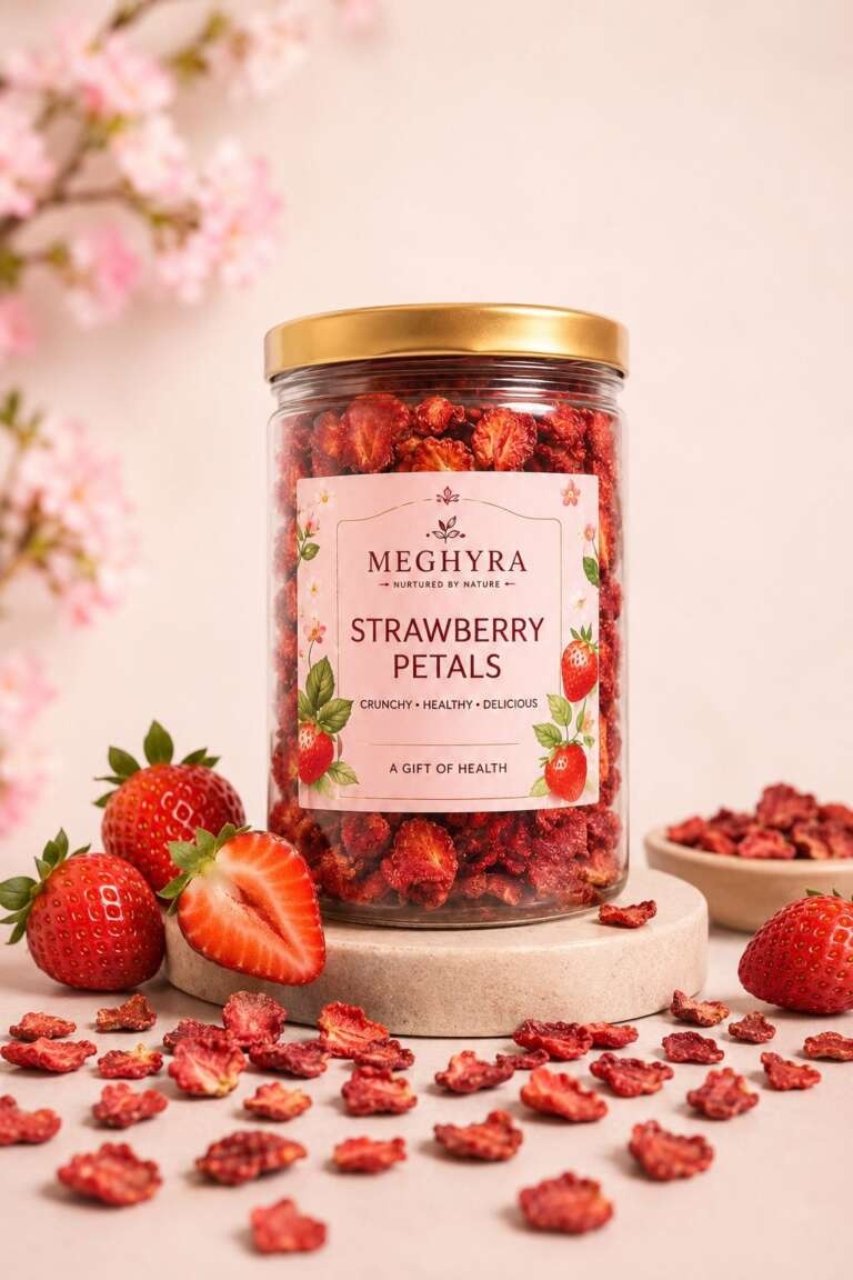 Strawberry Petals With Honey Dip