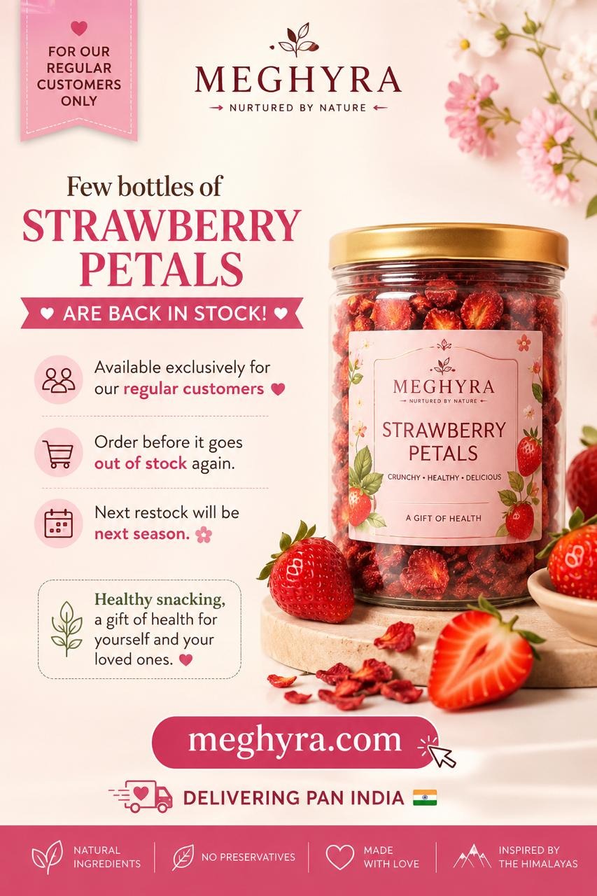 Strawberry Petals With Honey Dip